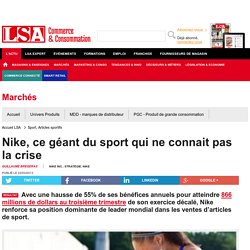Nike, ce géant du sport qui ne connait pas la... - Sport, Articles sportifs