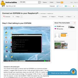 Connect an ESP8266 to your RaspberryPi - 3