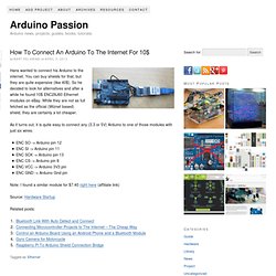 How To Connect An Arduino To The Internet For 10$ — Arduino Passion