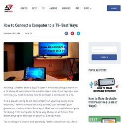 How to Connect a Computer to a TV- Best Ways - StuffRoots
