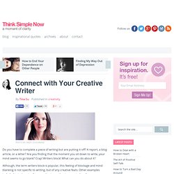Connect with Your Creative Writer