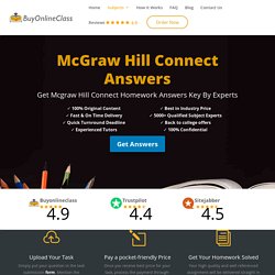 McGraw-Hill Connect Answers For Student's Homework
