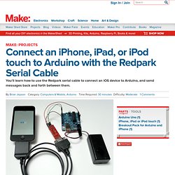 Connect an iPhone, iPad, or iPod touch to Arduino with the Redpark Serial Cable