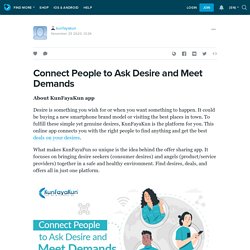 Connect People to Ask Desire and Meet Demands: kunfayakun — LiveJournal