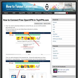 How to Connect Free OpenVPN in TcpVPN.com – How to Tunnel Connection