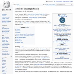 Direct Connect (protocol) - Wikipedia