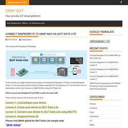 Connect Raspberry Pi to QNAP NAS via QIoT Suite Lite - QNAP QIoT