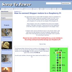 How to connect Stepper motors to a Raspberry Pi