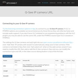 Connect to Q-See IP cameras