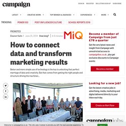 How to connect data and transform marketing results