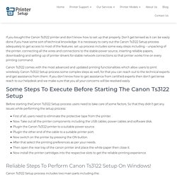 Canon ts3122 wireless setup