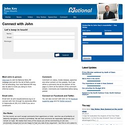 nnect with John - Rt Hon John Key