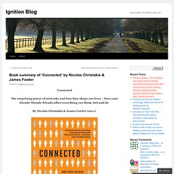 Book summary of ‘Connected’ by Nicolas Christakis & James Fowler
