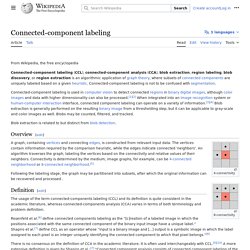 Connected-component labeling - Wikipedia