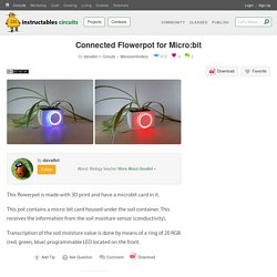 Connected Flowerpot for Micro:bit : 4 Steps - Instructables