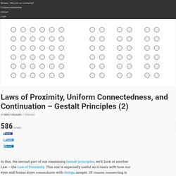 Laws of Proximity, Uniform Connectedness, and Continuation – Gestalt Principles (2)