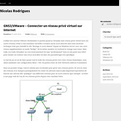 GNS3/VMware – Connecter un réseau privé virtuel sur Internet