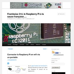 Connecter le Raspberry Pi en wifi via un portable