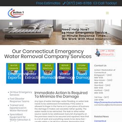 Water Removal Connecticut and Water Extraction Connecticut - Emergencies & Estimates