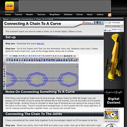 Connecting A Chain To A Curve - 3dtutorialzone.com