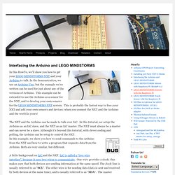 Connecting the Arduino and LEGO MINDSTORMS NXT