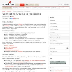 Connecting Arduino to Processing