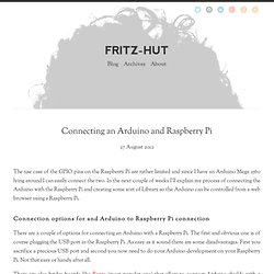 Connecting the Raspberry Pi with an Arduino using the UART