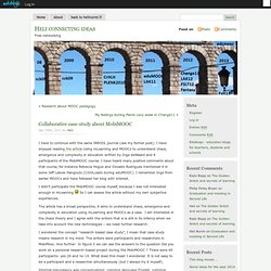 Heli connecting ideas » Blog Archive » Collaborative case-study about MobiMOOC