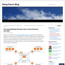 Connecting Multiple Windows Azure Virtual Networks with AWS