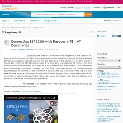 Connecting ESP8266 with Raspberry PI