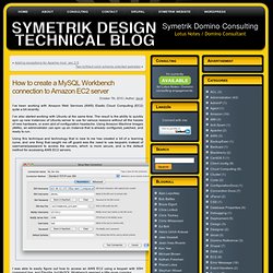 How to create a MySQL Workbench connection to Amazon EC2 server