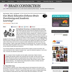 Brain Connection Can Music Education Really Enhance Brain Functioning and Academic Learning? » Brain Connection » Powered by Posit Science - Your Brain Health Headquarters
