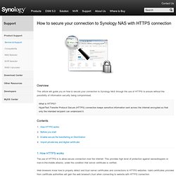 Tutorials - Synology Network Attached Storage
