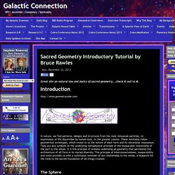 Sacred Geometry Introductory Tutorial by Bruce Rawles