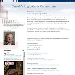 Canada's Anglo-Celtic Connections