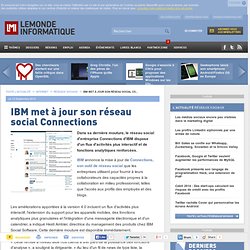IBM met à jour son réseau social Connections