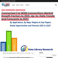 Connected Car M2M Connections Market Growth Factors to 2021, Up-to-Date Trends and Forecasts to 2027 -