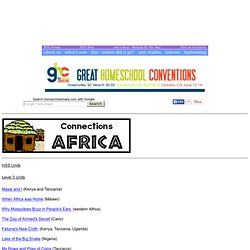 Connections ~ Africa Unit Studies, Lesson Plans, Lapbooks, Printables