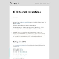 10 000 comet connections — Rasmus Andersson