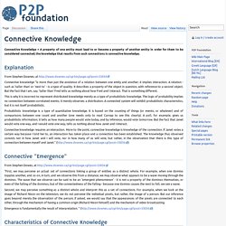 Connective Knowledge