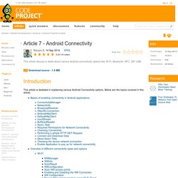 Article 7 - Android Connectivity