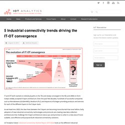 5 Industrial Connectivity Trends Driving the IT-OT Convergence
