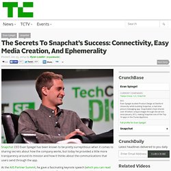 The Secrets To Snapchat’s Success: Connectivity, Easy Media Creation, And Ephemerality