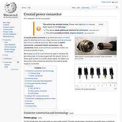 Coaxial power connector