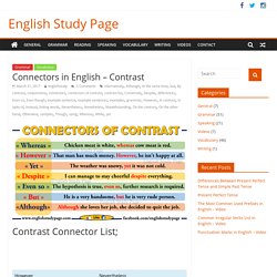 Connectors in English – Contrast – English Study Page