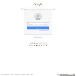 Connexion : comptes Google