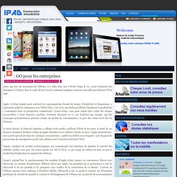 Connexion Mobile - iPad: iPad : GO pour les entreprises