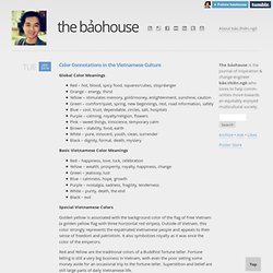 the bảohouse - Color Connotations in the Vietnamese Culture