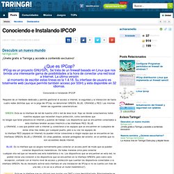 Conociendo e Instalando IPCOP
