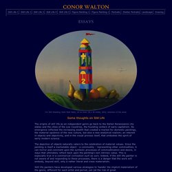 Conor Walton: Some thoughts on Still Life